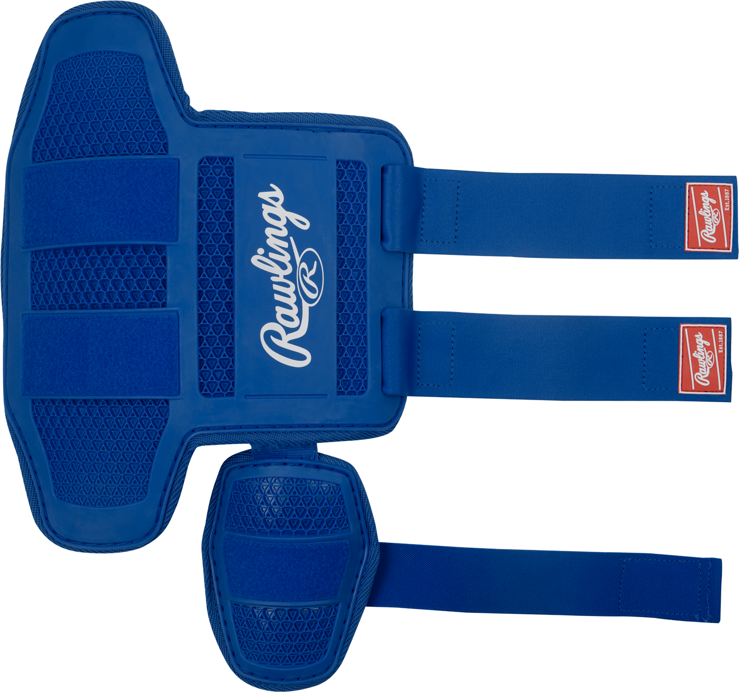 Rawlings-Large-Batters-Leg-Guard-RLEGGUARD-Royal-Front-View