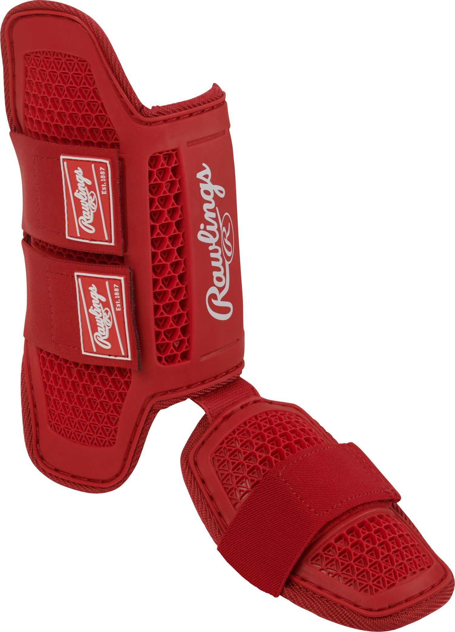 Rawlings-Small-Batters-Leg-Guard-RLEGGUARD-Scarlet-Front-View