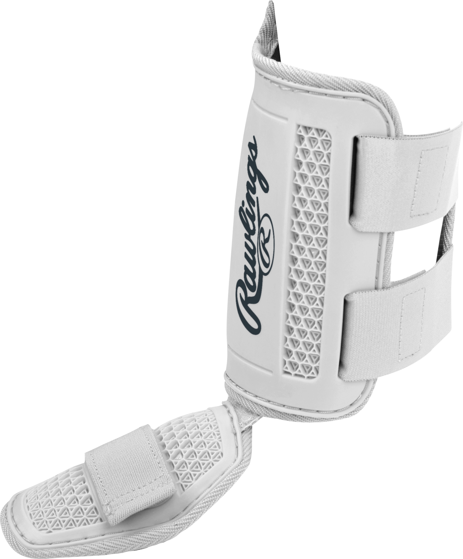 Rawlings-Large-Batters-Leg-Guard-RLEGGUARD-White-Front-View