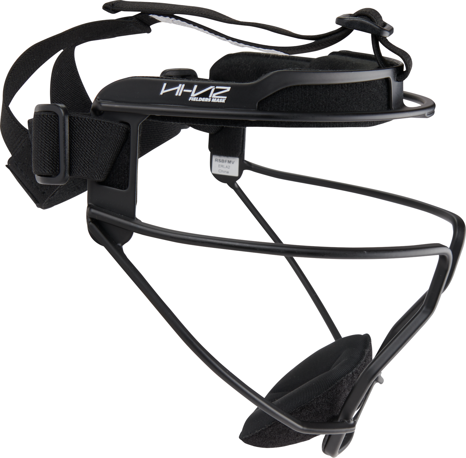 Rawlings-Hi-Viz-RSBFMV-Adult-Softball-Fielders-Mask-Black-Front-View