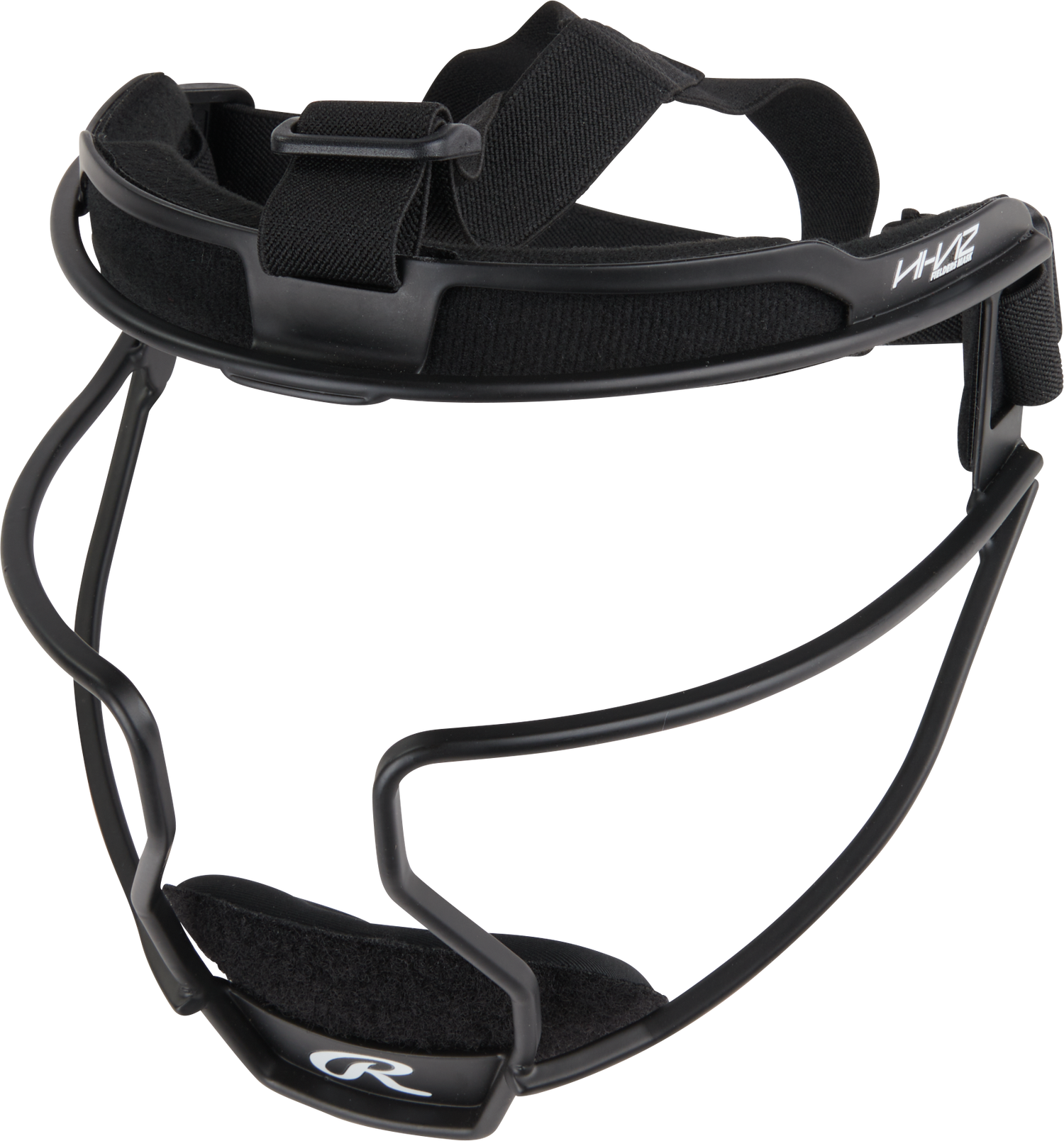 Rawlings-Hi-Viz-Ultra-RVIZFM-Adult-Softball-Fielders-Mask-Black-Front-View