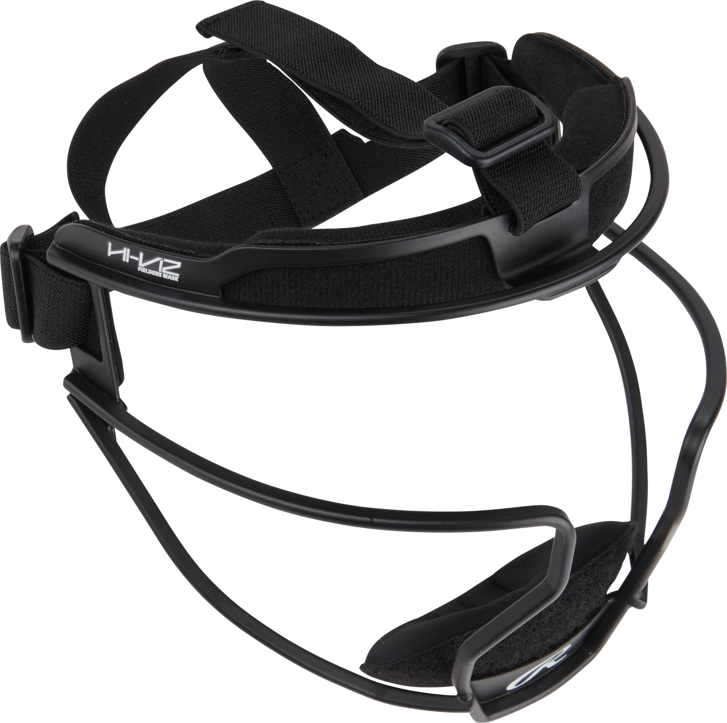 Rawlings-Hi-Viz-RSBFMV-Adult-Softball-Fielders-Mask-Black-Front-View