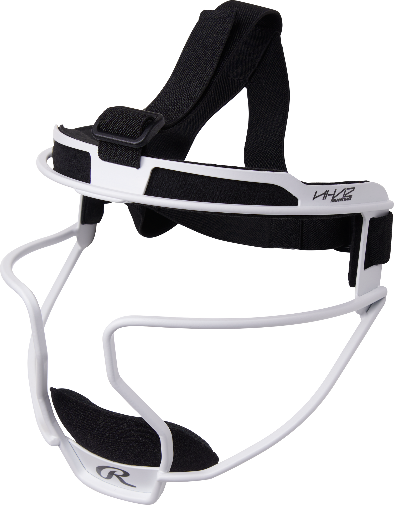 Rawlings-Hi-Viz-Ultra-RVIZFM-Adult-Softball-Fielders-Mask-White-Front-View