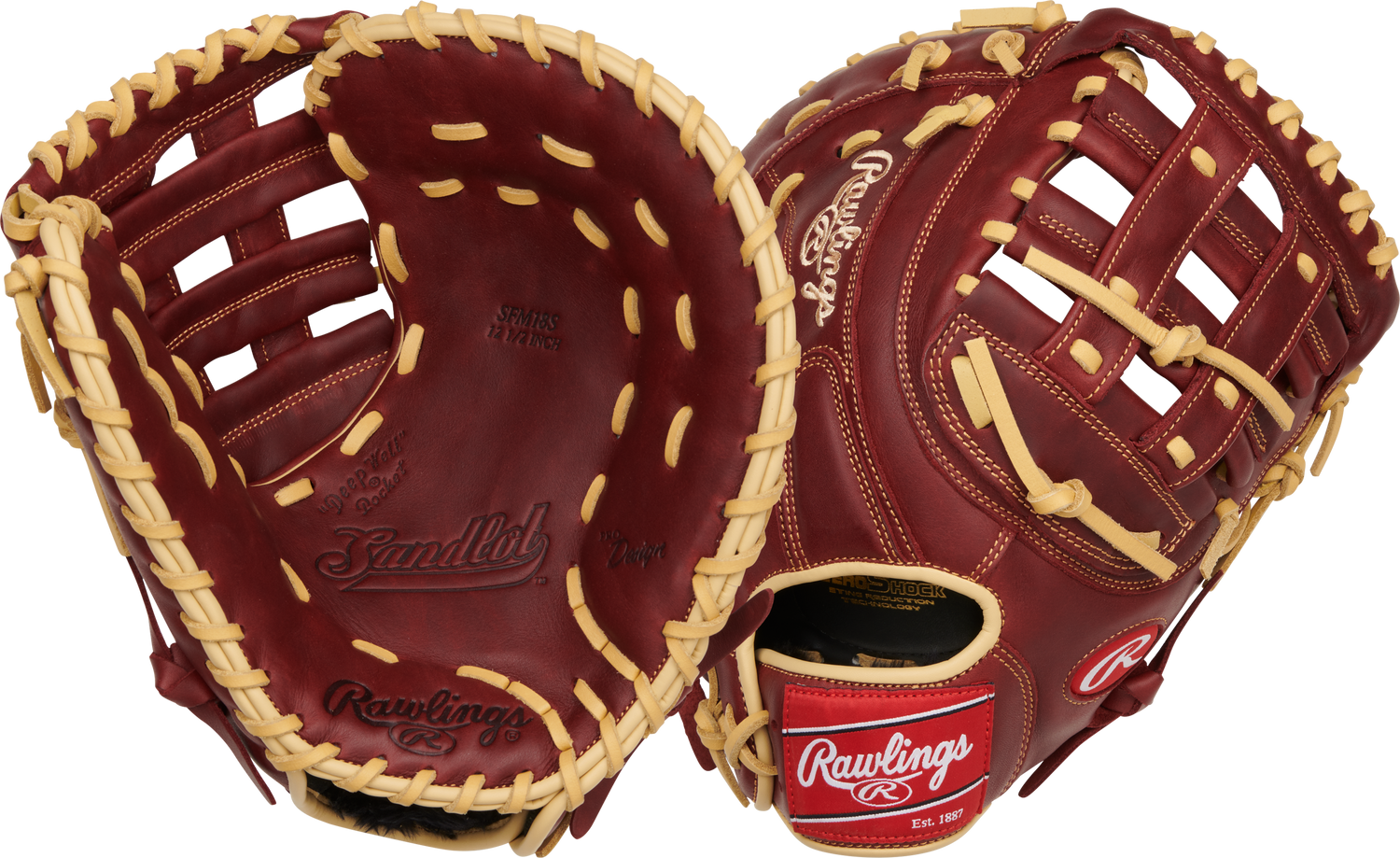 Rawlings Sandlot 12 1/2" Baseball First Base Mitt SFM18S - SPC Sports - SFM18SRawlings