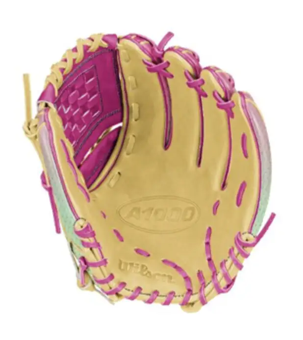 wilson-a1000-sunset-wbg25201rt12-gold-pink-mint-green-12-inch-p12-fastpitch-softball-glove-palm