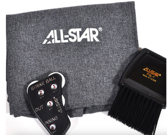 All-Star-Umpire-Kit-UBB2K, baseball-umpire-accessories, umpire-ball-bag, plate-brush, umpire-counter