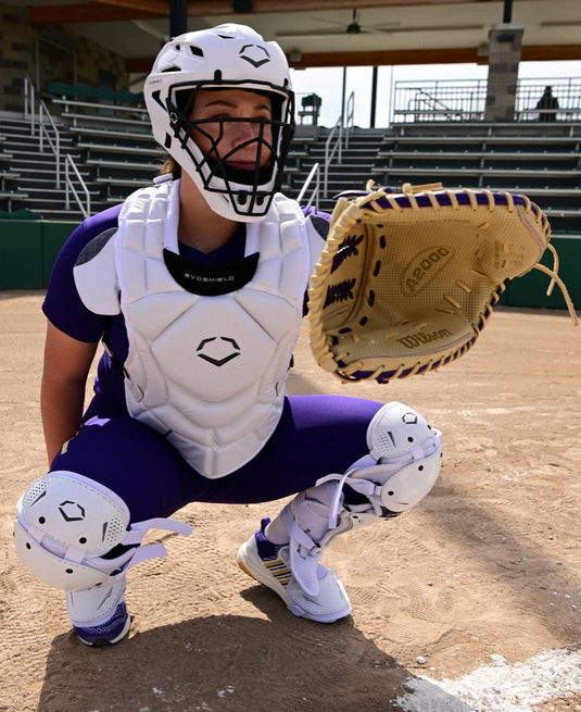 Evoshield-G2S-Fastpitch-Softball-Catchers-Gear-Set, Evoshield-Catchers-Helmet, SEI-Certified-Chest-Protector, Gel-to-Shell-Leg-Guards, Fastpitch-Softball-Catchers-Kit