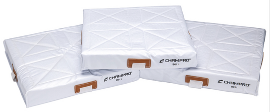 Baseball-Softball-Base-Set-B011-quilted-PVC-coated-nylon-bonded-polyurethane-foam-padding