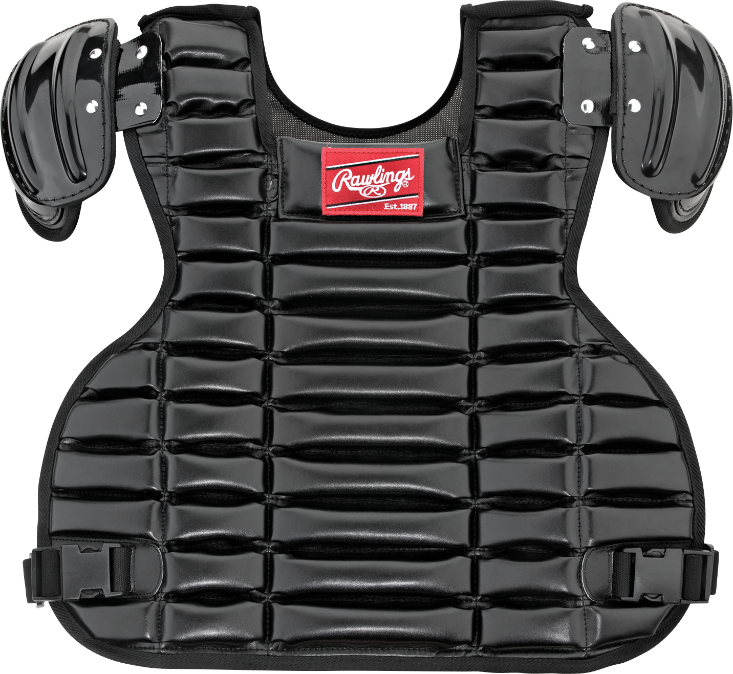 Rawlings-PRO-Umpire-Chest-Protector-UCPPRO-B-Adult-15-5-Inch-Black-Front-View