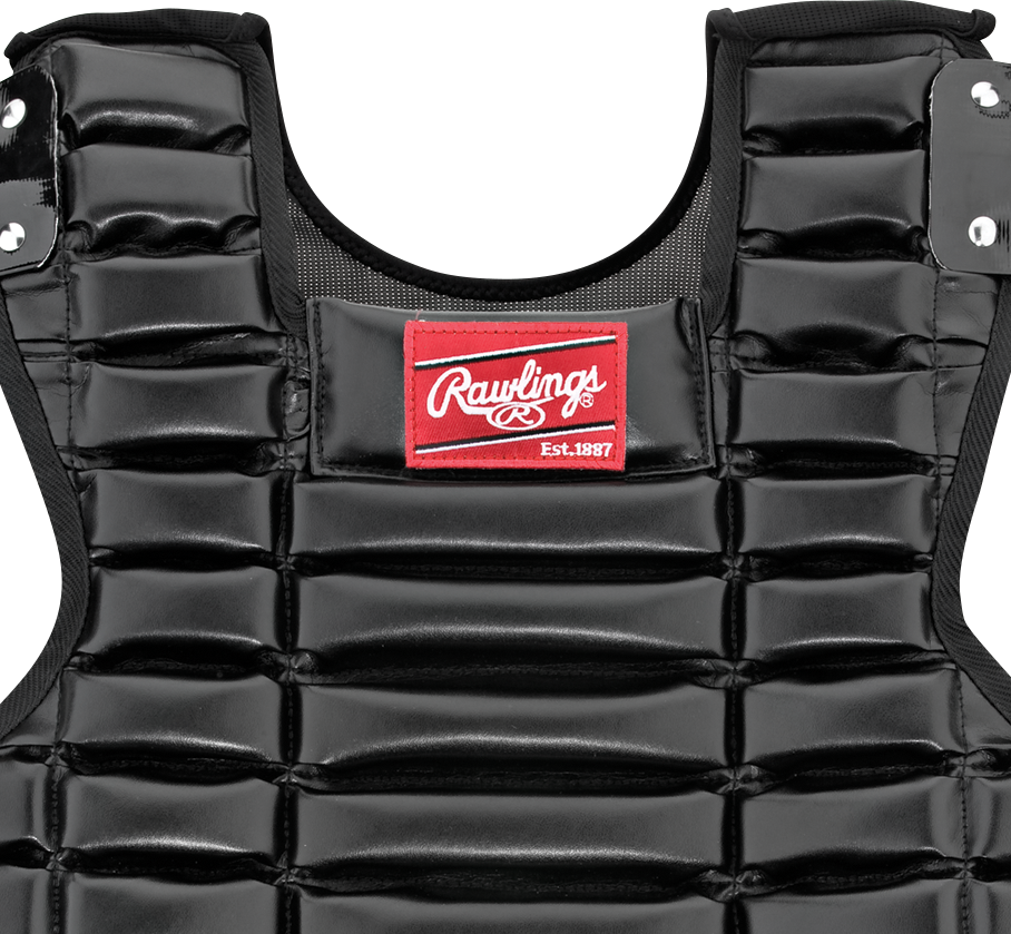 Rawlings-PRO-Umpire-Chest-Protector-UCPPRO-B-Adult-15-5-Inch-Black-Front-View