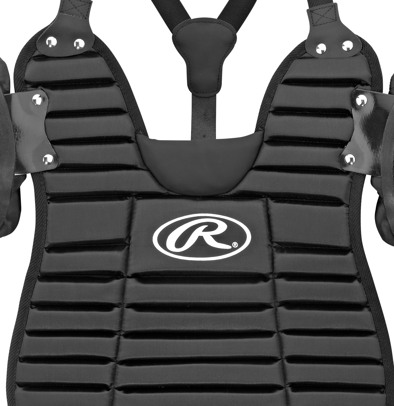 Rawlings-Umpire-Chest-Protector-UGPC-Adult-13-5-Inch-Black-Inside-Worn-Front-View
