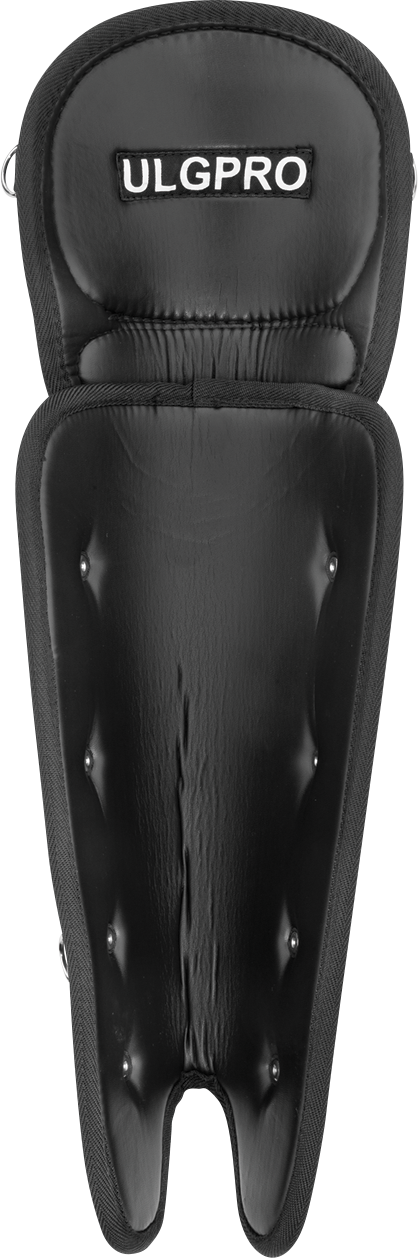 Rawlings-Umpire-Leg-Guards-ULGPRO-B-16-5-Inch-Adult-Black-Front-View