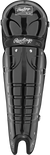 Rawlings-Umpire-Leg-Guards-ULGPRO-B-16-5-Inch-Adult-Black-Front-View
