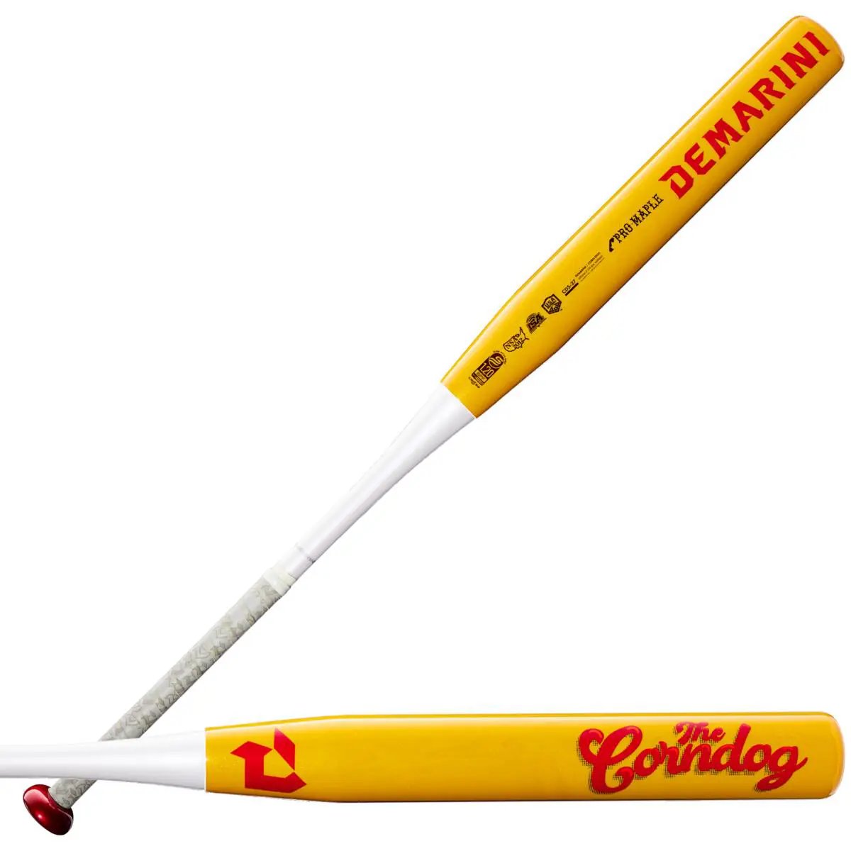 demarini-wbd2699010-yellow-red-white-wood-composite-slowpitch-softball-bat