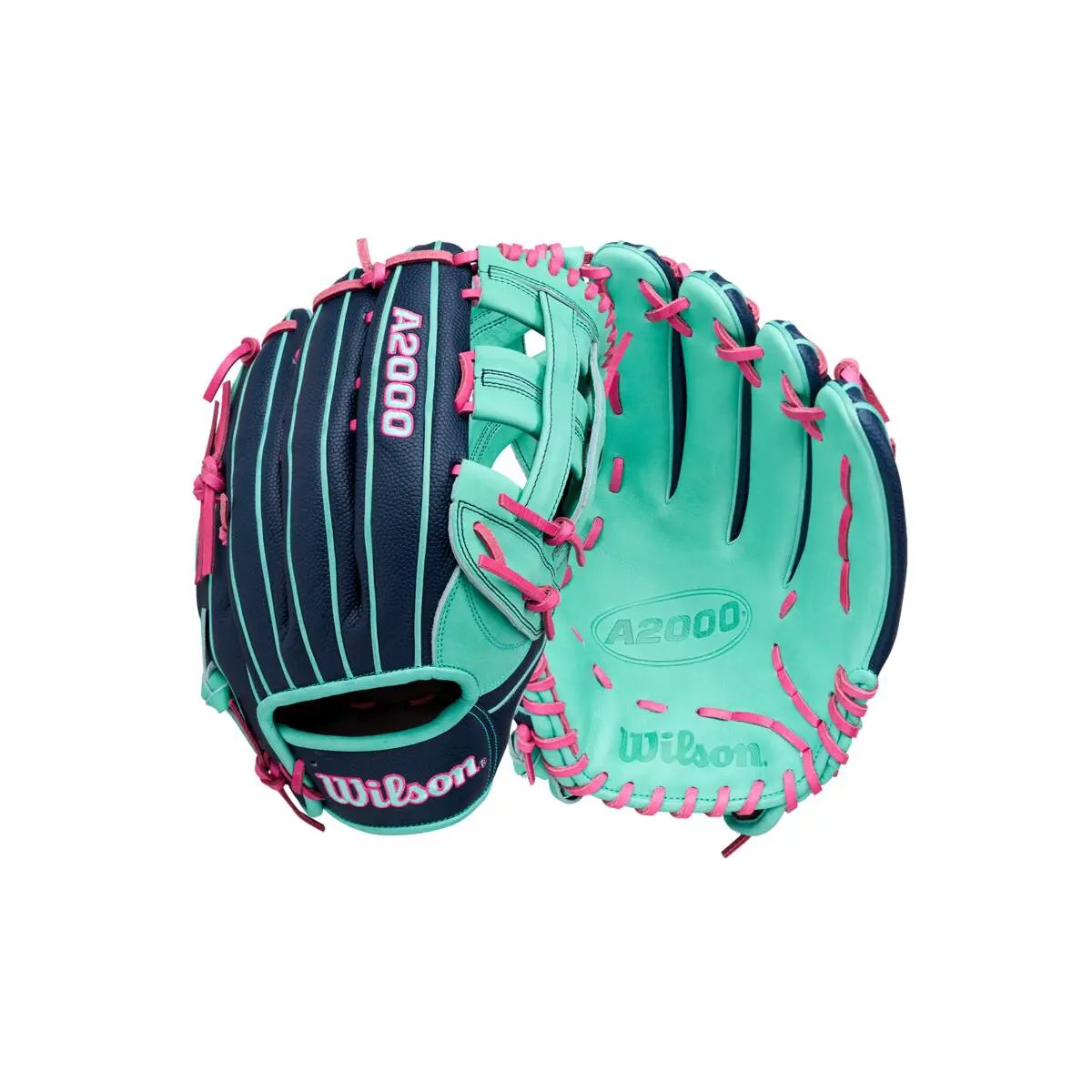 wilson-wbg05901rt125-seafoam-navy-flamingo-a2000-1750ss-12-5-inch-baseball-glove