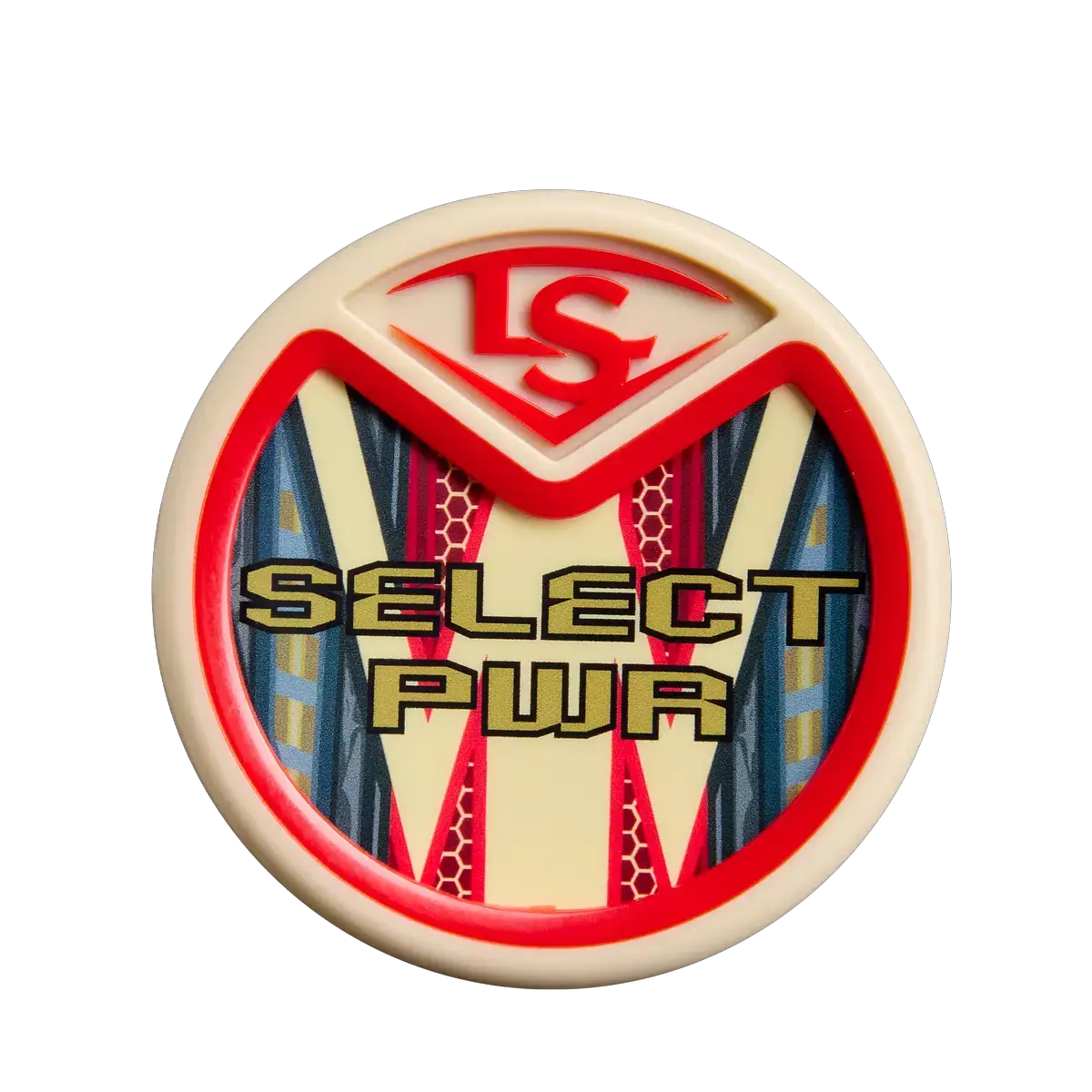 louisville-slugger-wbl4247010-select-pwr-red-gold-bbcor-baseball-bat-end-cap