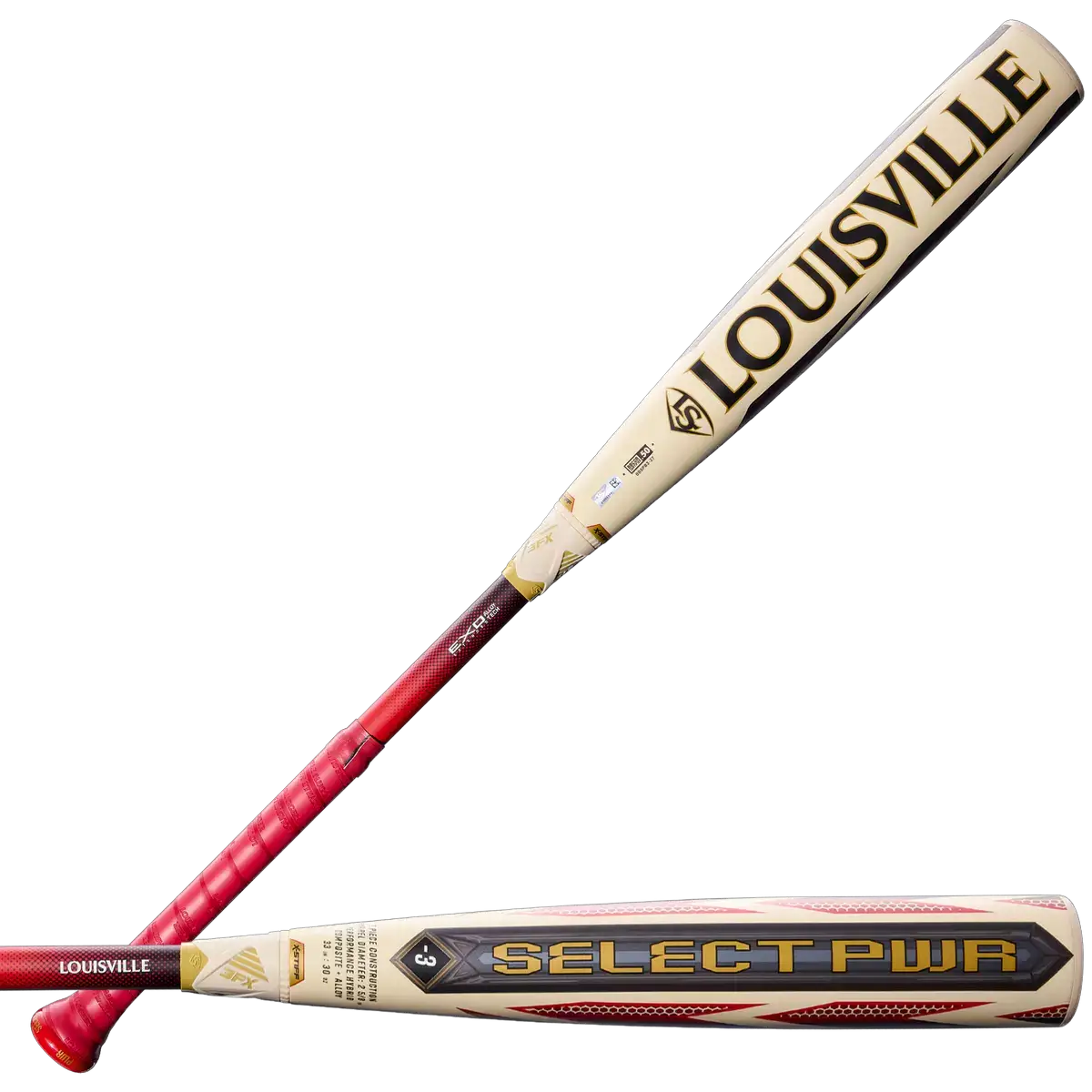 louisville-slugger-wbl4247010-select-pwr-red-gold-bbcor-baseball-bat-dual