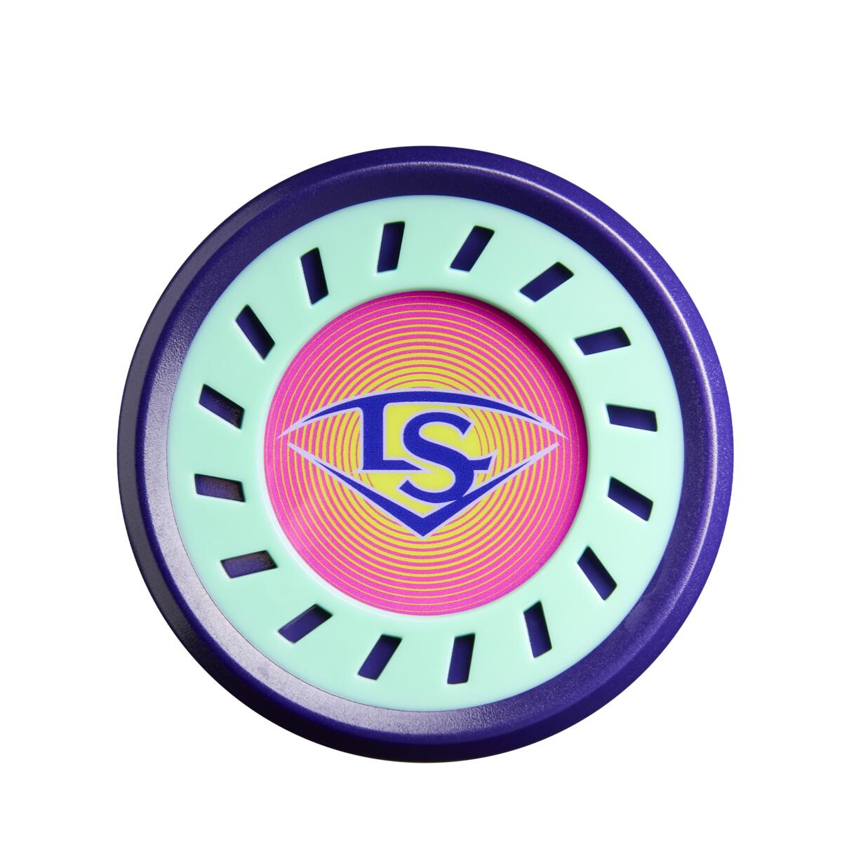 louisville-slugger-wbl4251010-supra-10-usssa-baseball-bat-mint-neon-pink-neon-yellow-end-cap