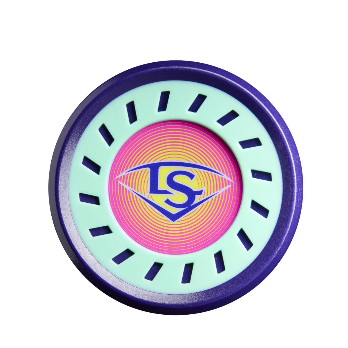 louisville-slugger-wbl4252010-supra-8-usssa-baseball-bat-fully-composite-mint-neon-pink-neon-yellow-end-cap