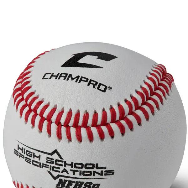 Champro-NFHS-Official-League-Baseball-CBB300HS-High-School-Game-Ball-Front-View