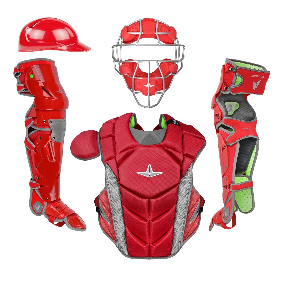 All-Star Fastpitch Series CKW13,5 PS – Set Protezioni Per Ricevitore (Catcher) – Reale, Morbido E Sicuro