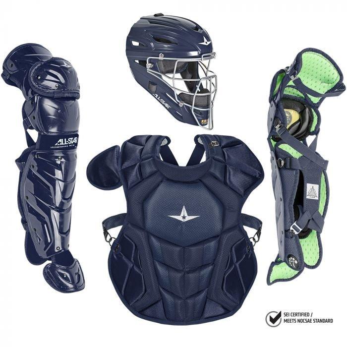 All - Star S7 Axis 9 - 12 Baseball Catcher's Gear Set Box CKCC912S7XS - Solid - SPC