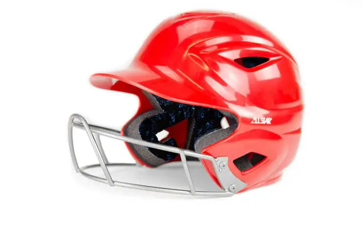 All Star S7 Batter'S Helmet W/Faceguard Adult Fastpitch Scarlet