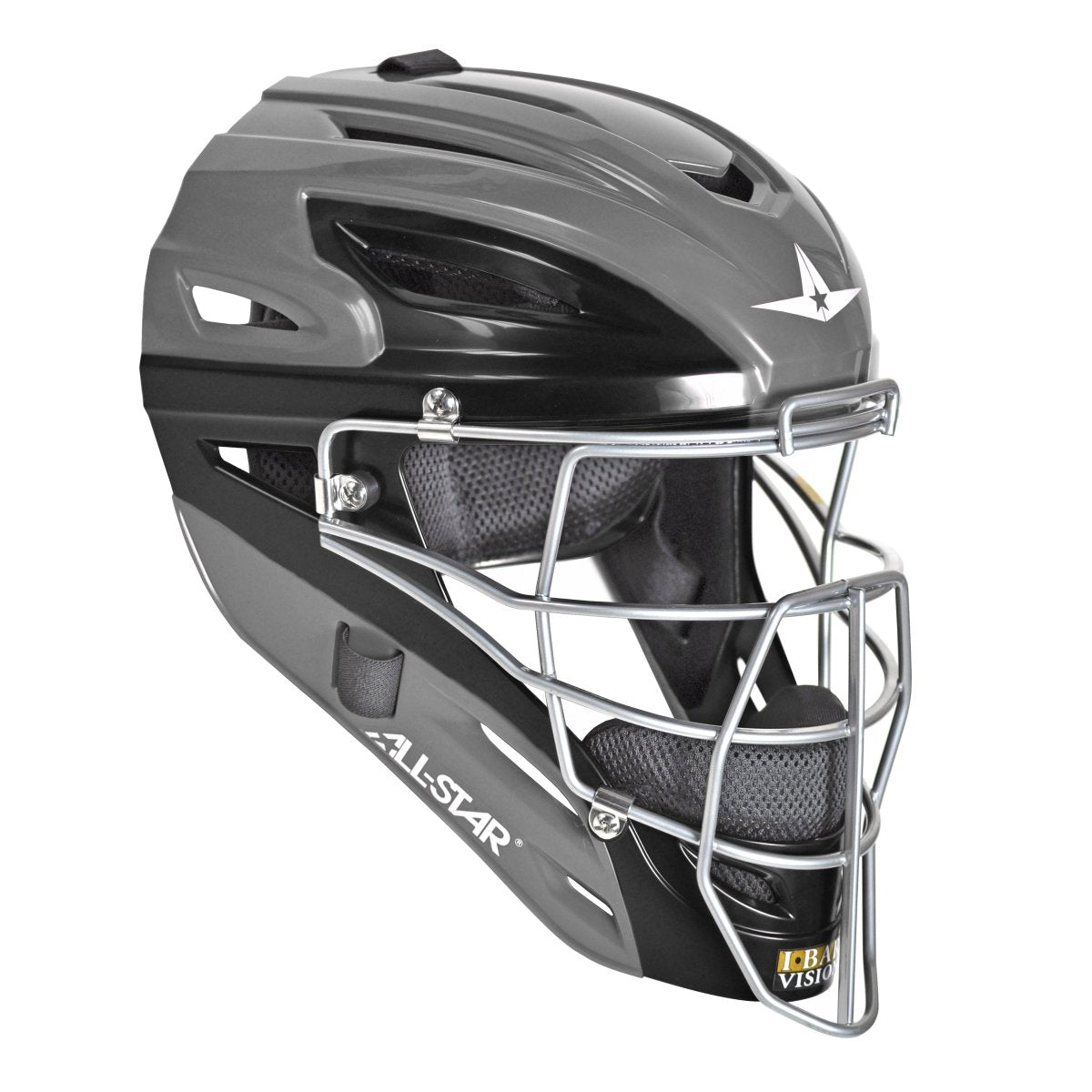 All - Star S7 Youth Baseball Catcher's Helmet MVP2510 - GTT - SPC SportsMVP2510-GTT-GPH_BKAll - Star