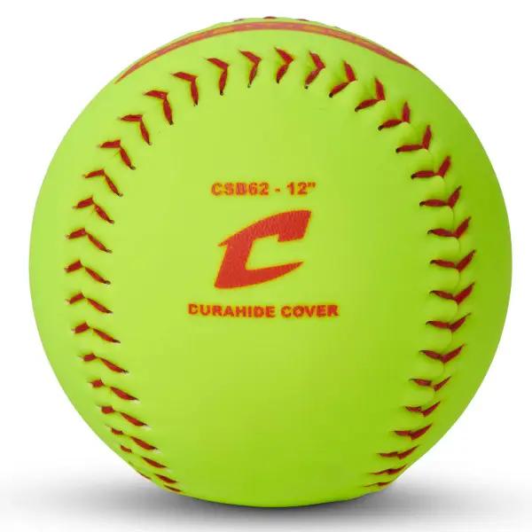 Champro-12-Inch-Safe-T-Soft-Softball-CSB62-RIF-3-Optic-Yellow-Front-View