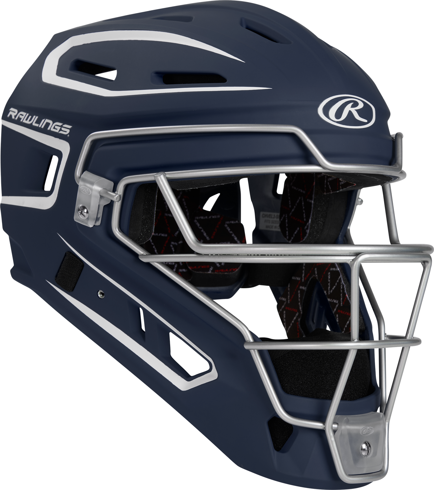 Rawlings-VELO-2.0-CHV27S-Matte-Senior-Catchers-Helmet-Navy-White-Front-View