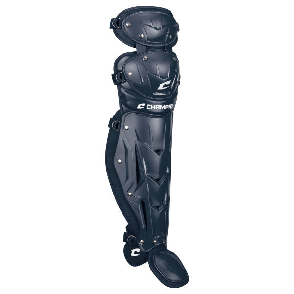 Champro-Optimus-MVP-Double-Knee-Intermediate-Leg-Guard-CG104-Navy-Pair-Front-View