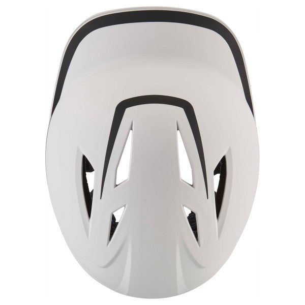 Champro-HX-Legend-Plus-Senior-Baseball-Helmet-Jaw-Guard-HXM2JG-White-Black-Front-View