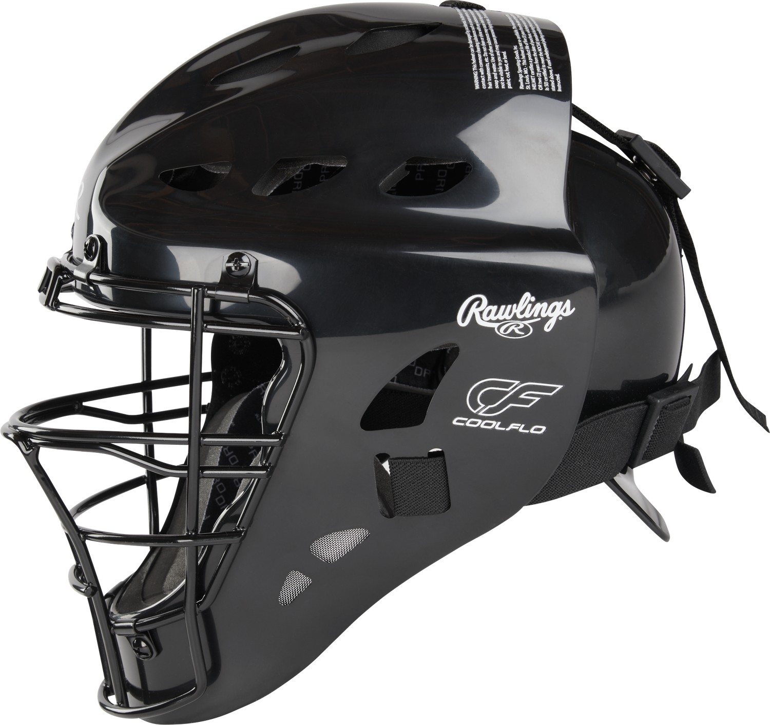 Rawlings-Players-Series-2.0-P2CSY-Youth-Catchers-Set-Helmet-Chest-Protector-Leg-Guards-Black-Front-View