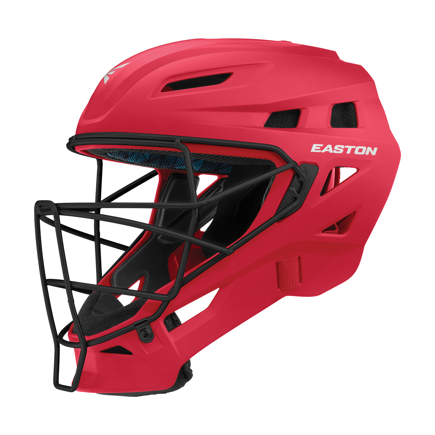 Easton-Elite-X-ELXCHL-Large-Hockey-Style-Catchers-Helmet-Red-Front-View