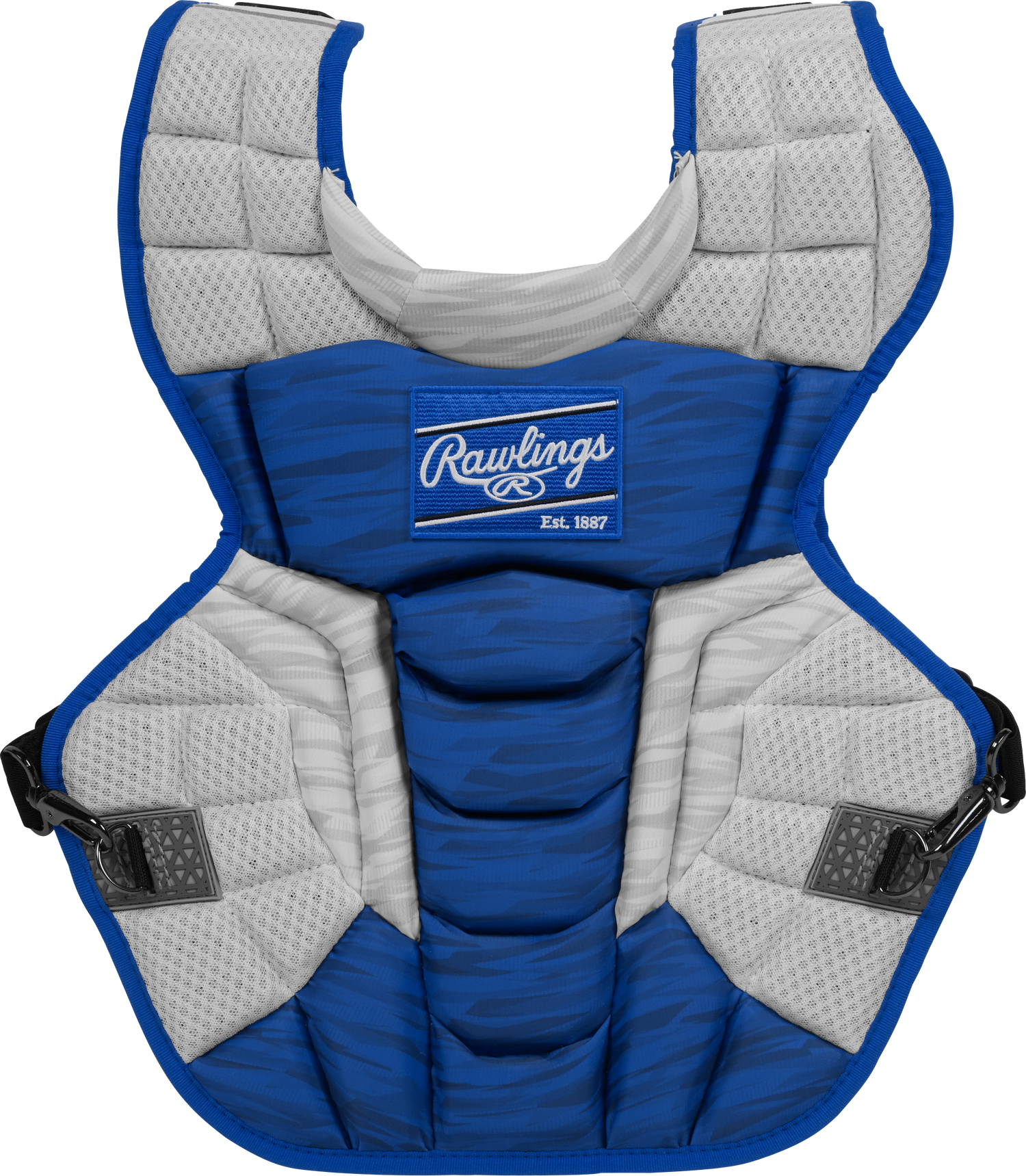 Rawlings-VELO-2.0-CPV2N-Adult-17-Inch-Catchers-Chest-Protector-Royal-White-Front-View