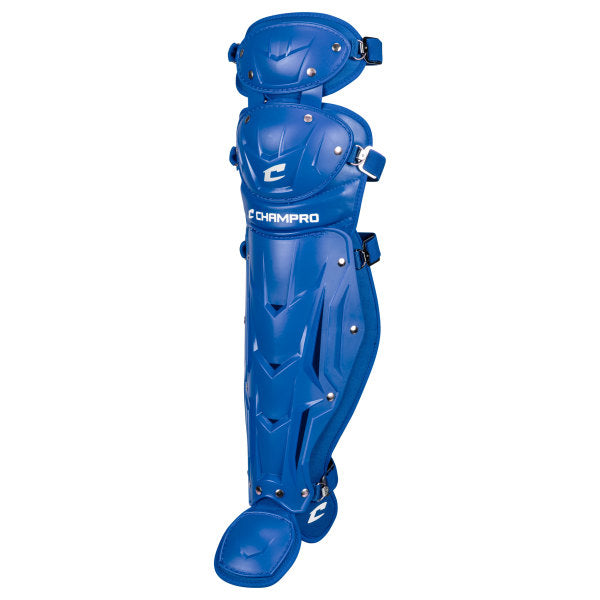 Champro-Optimus-MVP-Double-Knee-Junior-Leg-Guard-CG111-Royal-Pair-Front-View