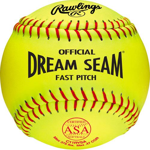 Rawlings Dream Seam ASA/NFHS 11" Fastpitch Softball C11RYSA