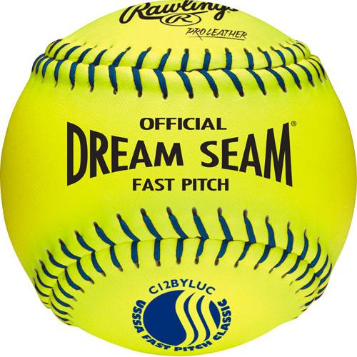 Rawlings Dream Seam USSSA 12" Fastpitch Softball C12BYLUC