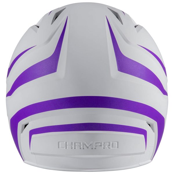 Champro-HX-Rise-Legend-Fastpitch-Senior-Batting-Helmet-Facemask-HXFPM2-Purple-Front-View