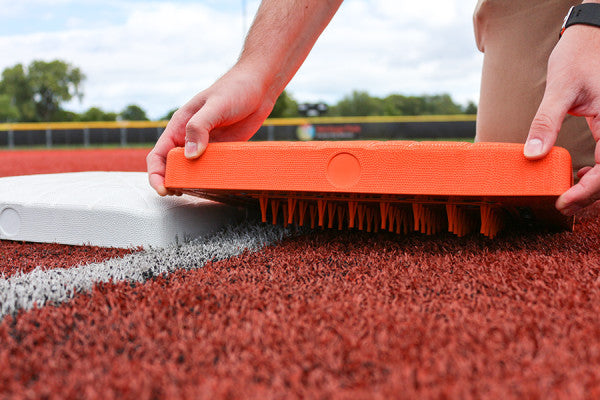 Champro-Turf-Style-15-Inch-Orange-Spike-Base-B001TO-Single-Baseball-Softball-Turf-Front-View