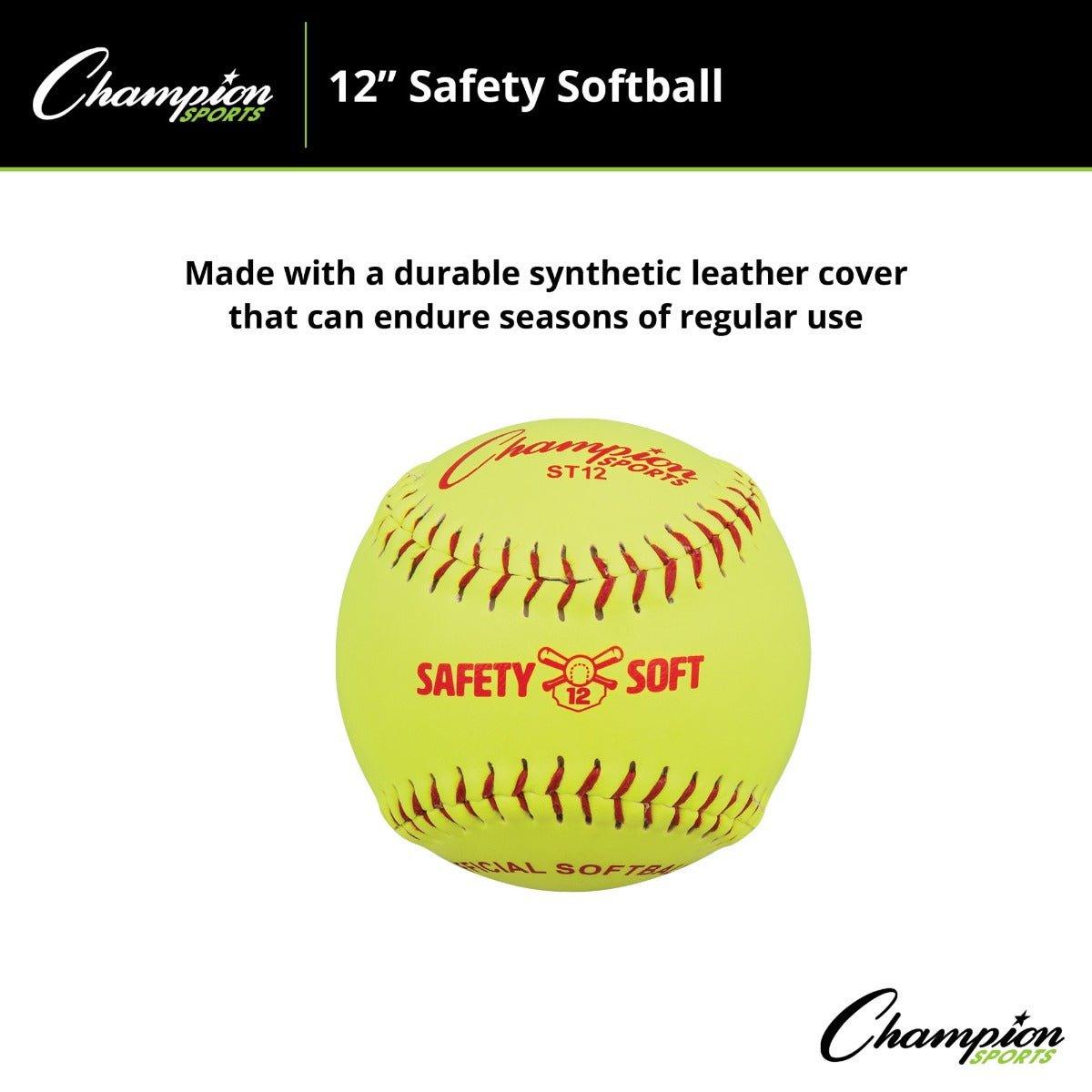 Champion 12" Safety/Softy Training Fastpitch Softball ST12 - SPC