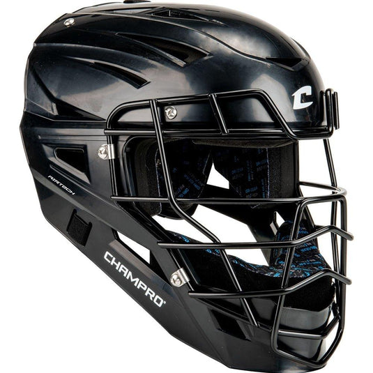 Champro-Cannon-Baseball-Softball-Catchers-Mask-CMHXU, durable-hockey-style-ABS-shell, lightweight-carbon-steel-faceguard, multi-density-padding, breathable-ventilation