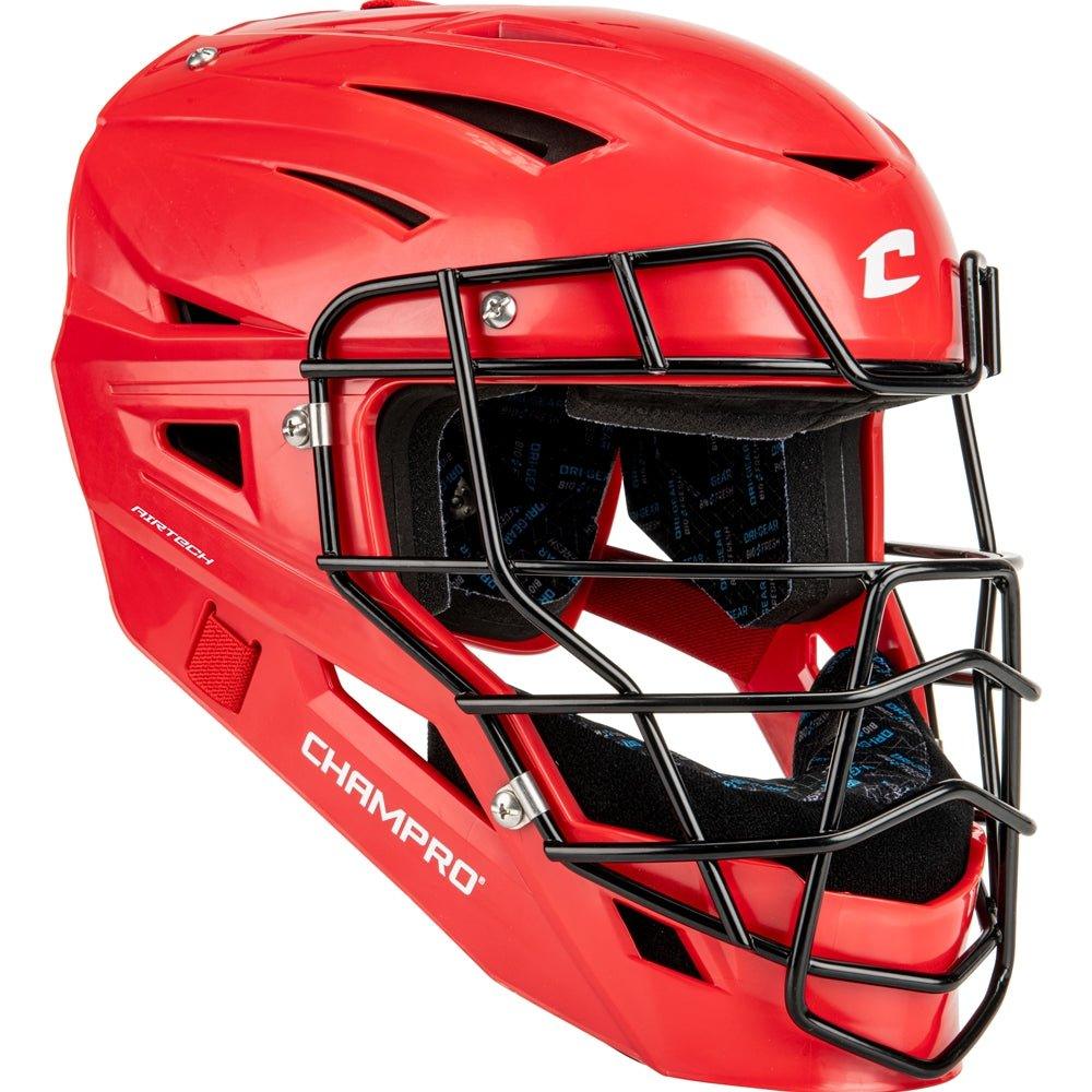 Champro-Cannon-Baseball-Softball-Catchers-Mask-CMHXU, durable-hockey-style-ABS-shell, lightweight-carbon-steel-faceguard, multi-density-padding, breathable-ventilation