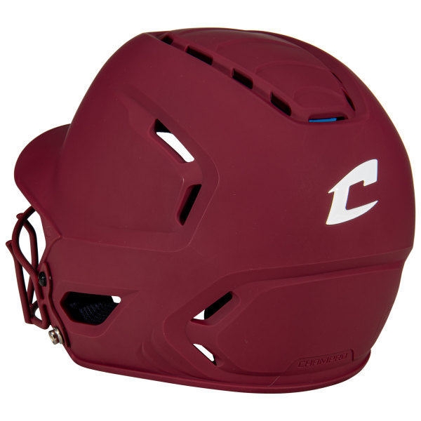 Champro-HXE-Matte-Medium-Softball-Helmet-Facemask-HXEFPM-Cardinal-Front-View