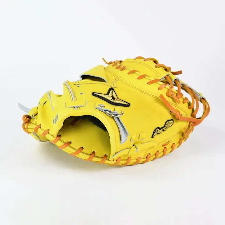 All-Star Pro Elite 34" Japanese Baseball Catcher's Mitt CM3000-J1-34-RHT-YE_LBR by All-Star