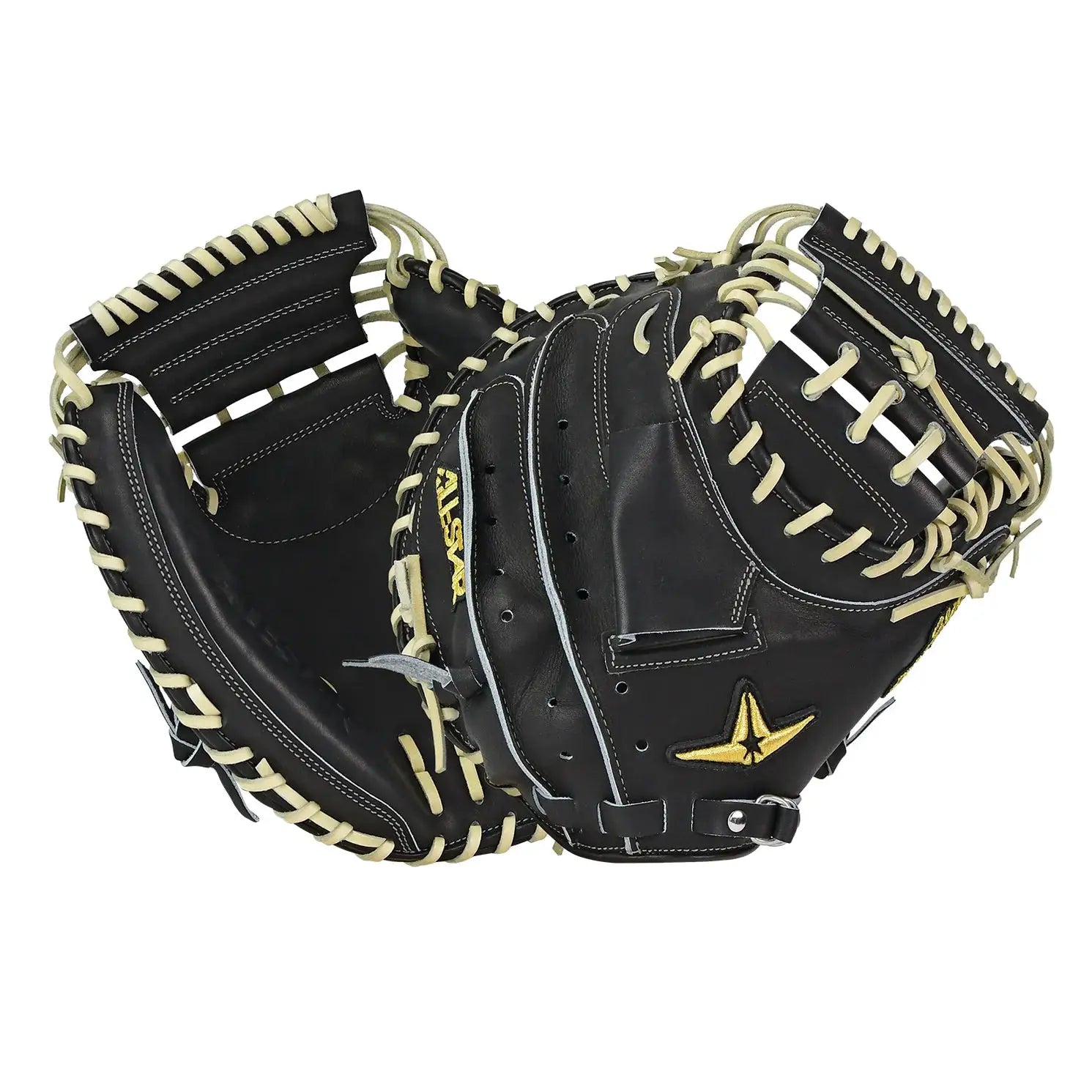 all-star-cm3000-j1-34-rht-bk-cml-black-camel-baseball-catchers-mitt