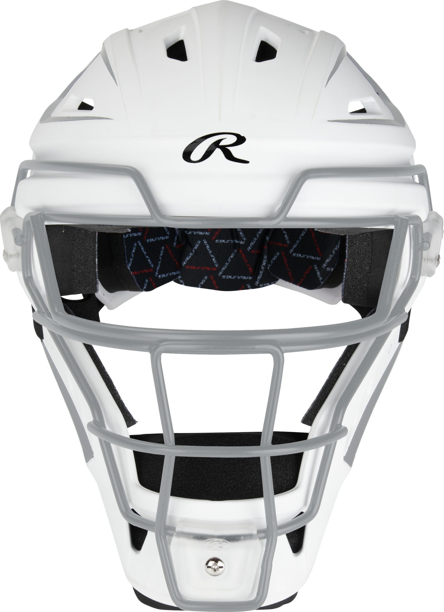 Rawlings-Velo-2.0-CSSBM-Medium-Fastpitch-Catchers-Box-Set-White-Silver-Front-View