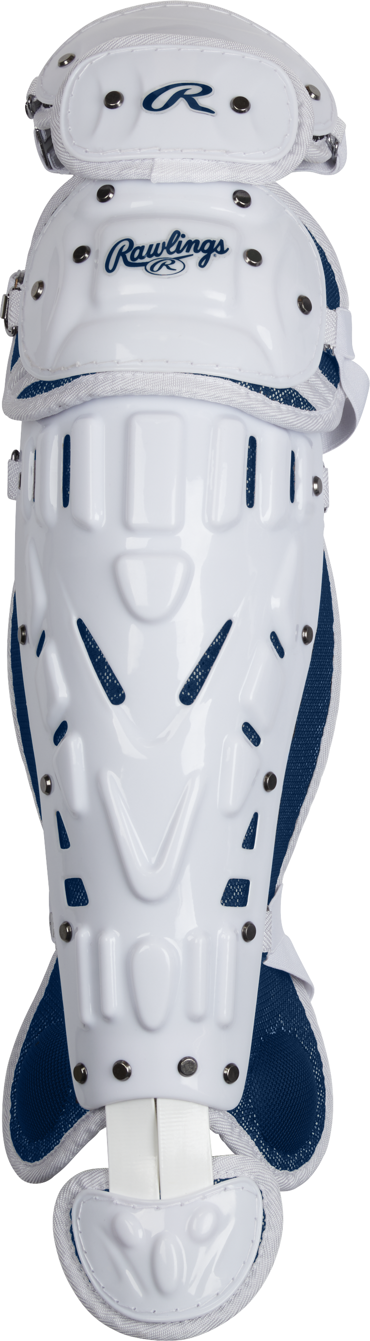 Rawlings-Velo-2.0-CSSBL-Large-Fastpitch-Catchers-Box-Set-Navy-White-Front-View