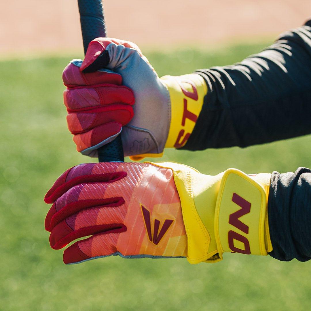 Easton Walk - Off Ethos Fire Baseball/Softball Batting Gloves - SPC