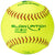 Champro-TSP-52-ASA-12-Inch-Leather-Slowpitch-Softball-CSB20Y-Optic-Yellow-Front-View